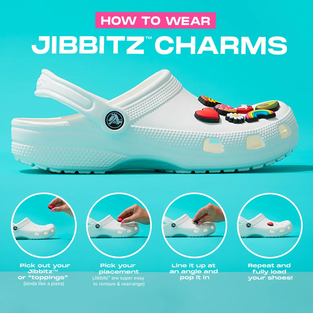 CROCS JIBBITZ BLACK & WHITE NUMBER 9 sold by Boathouse product image thumbnail 3
