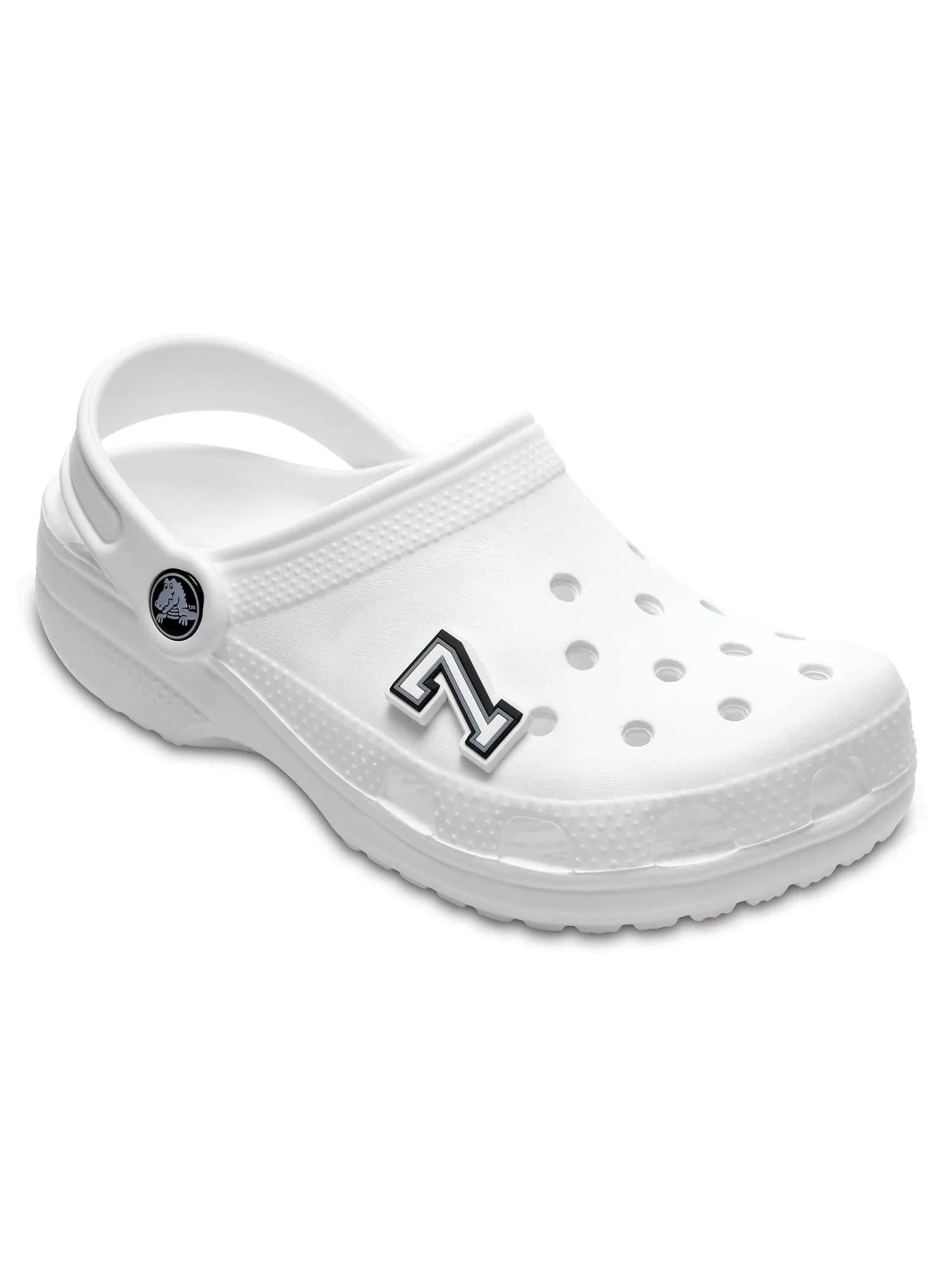 CROCS JIBBITZ BLACK & WHITE NUMBER 7 sold by Boathouse product image thumbnail 2