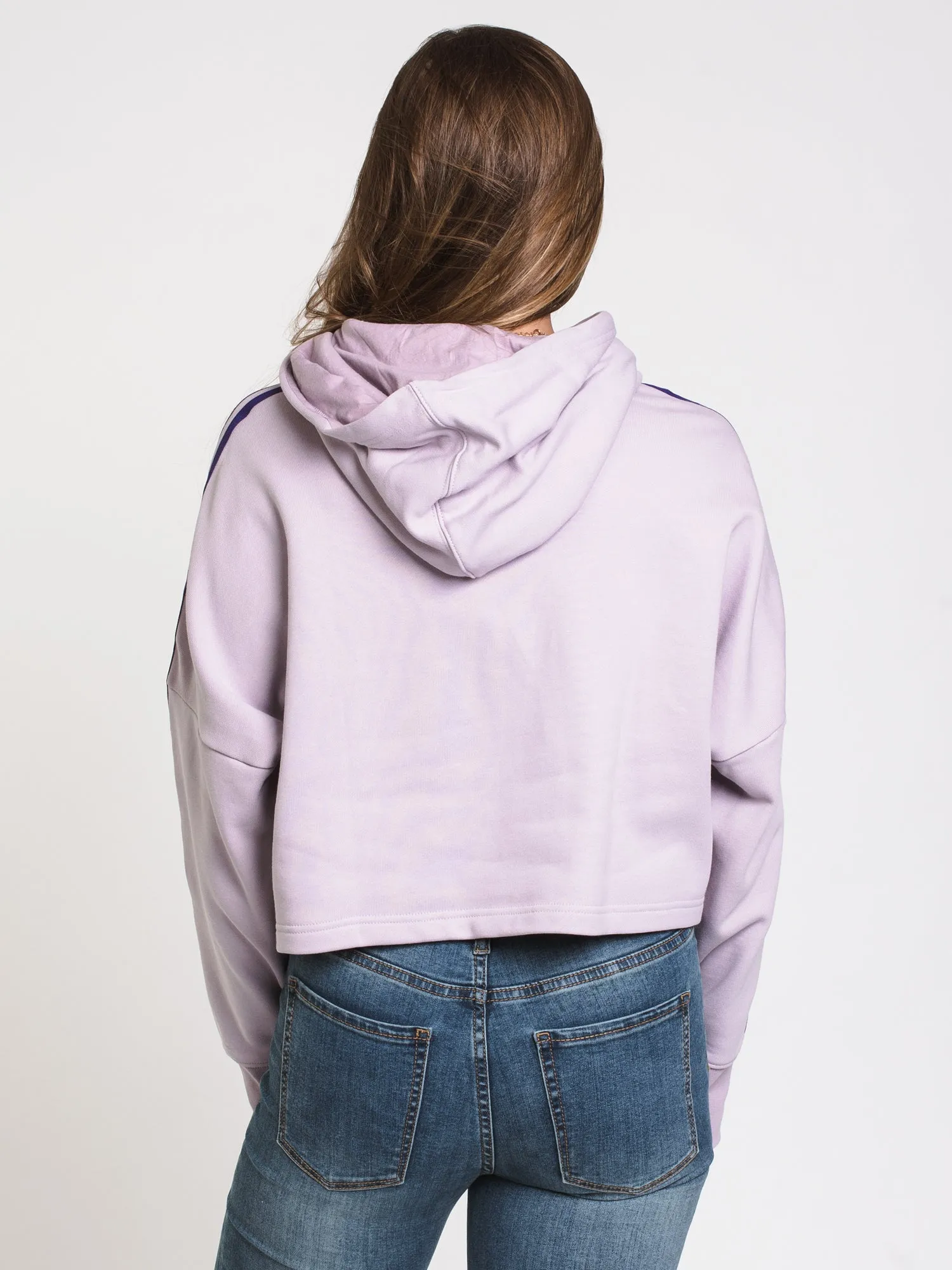 ADIDAS 3 STRIPE CUT OFF CROP PULLOVER HOODIE - CLEARANCE sold by Boathouse product image thumbnail 2