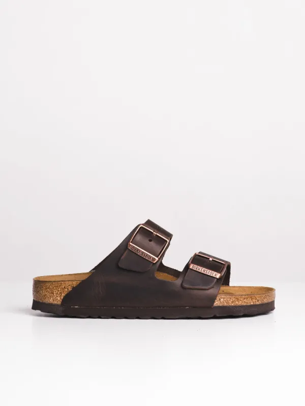 WOMENS BIRKENSTOCK ARIZONA HAVANA OILED LEATHER SANDALS - HABANA sold by Boathouse