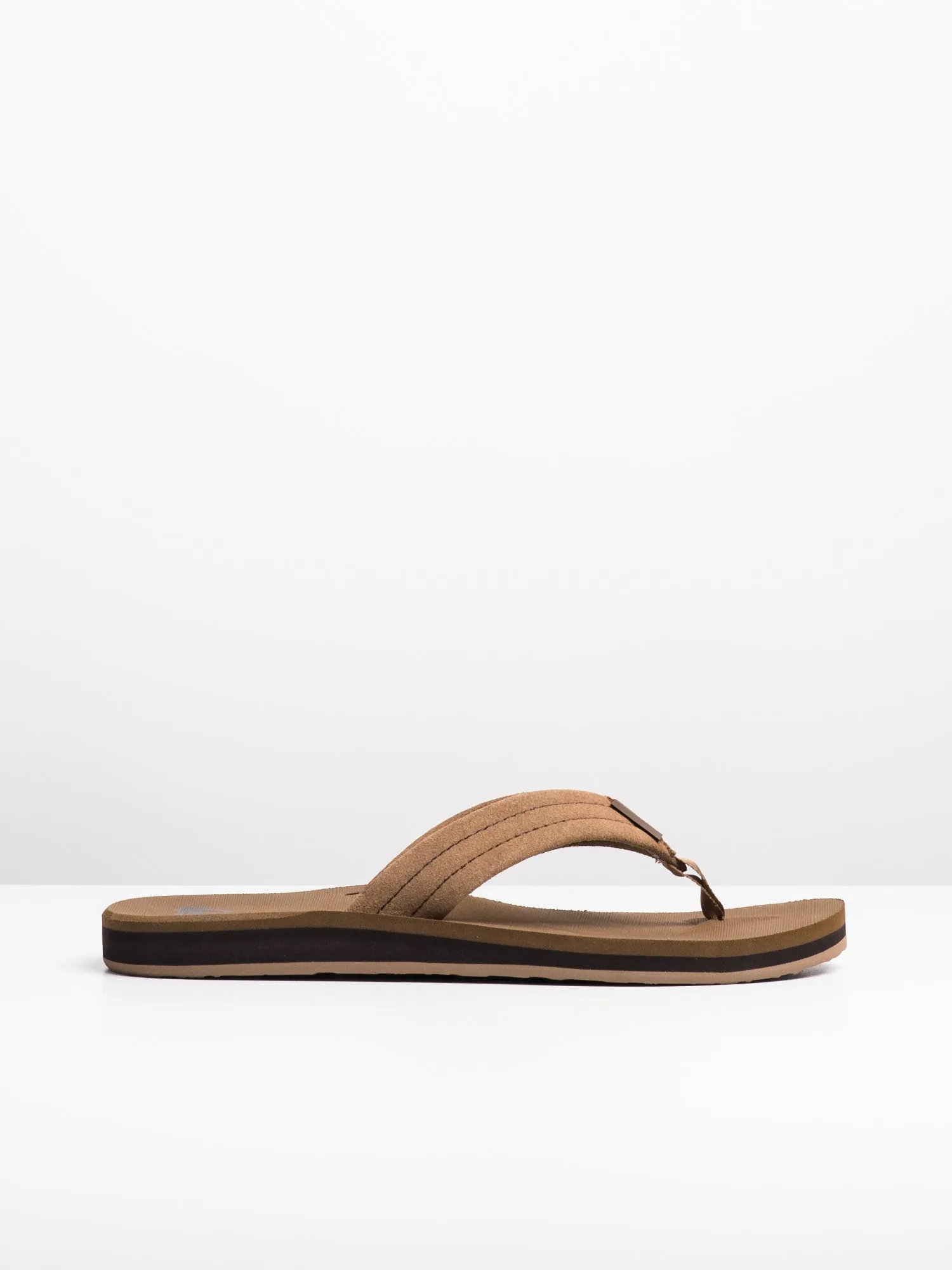 MENS QUIKSILVER CARVER SUEDE TAN SOLID SANDALS - CLEARANCE sold by Boathouse