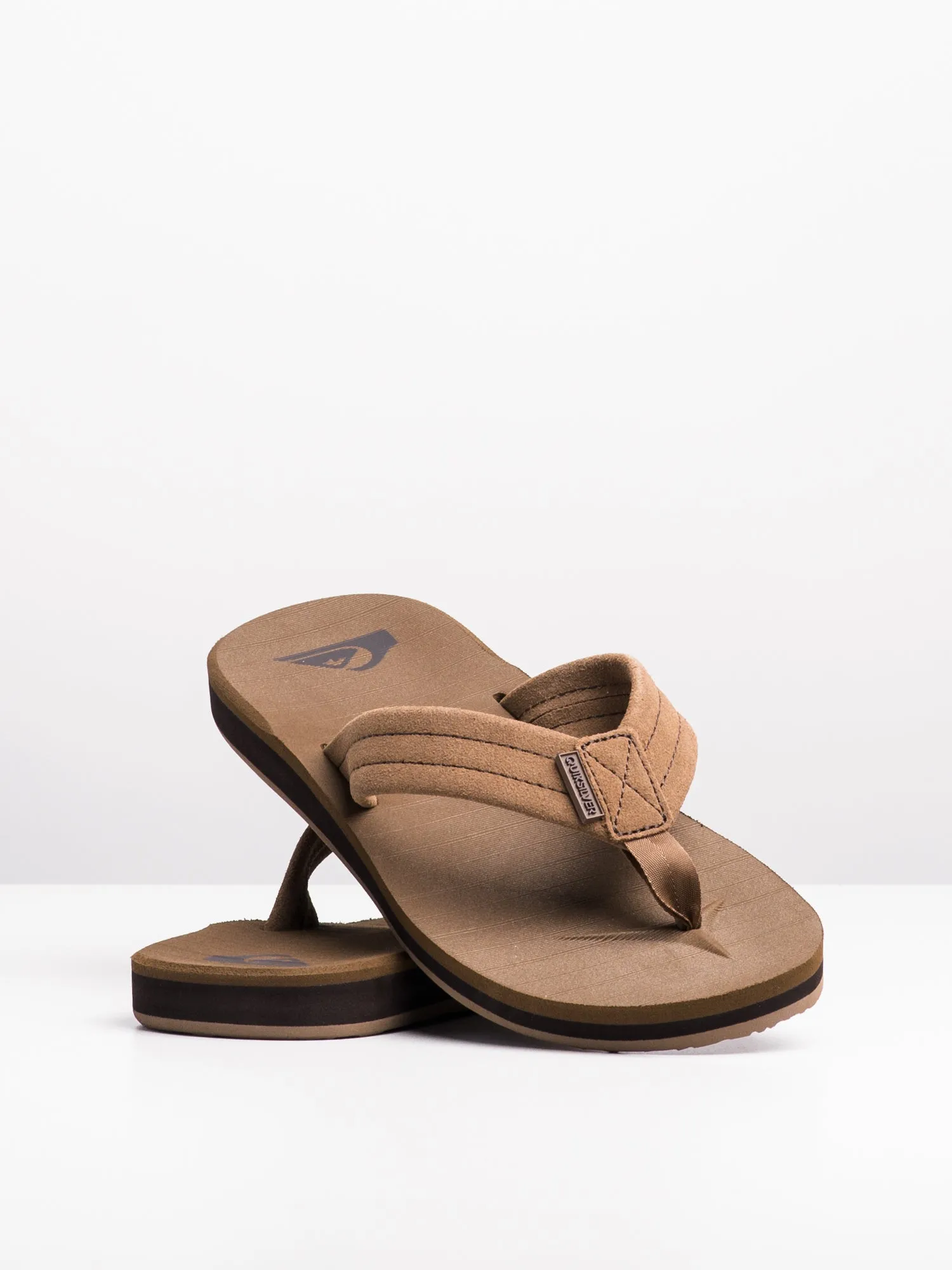 MENS QUIKSILVER CARVER SUEDE TAN SOLID SANDALS - CLEARANCE sold by Boathouse product image thumbnail 2