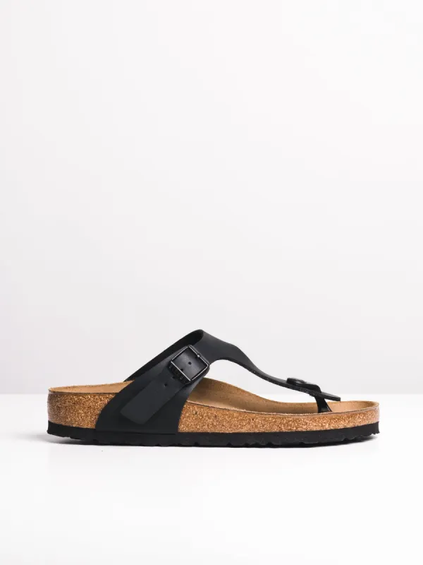 WOMENS BIRKENSTOCK GIZEH BLACK BOYFRIEND SANDALS - REGULAR FIT sold by Boathouse