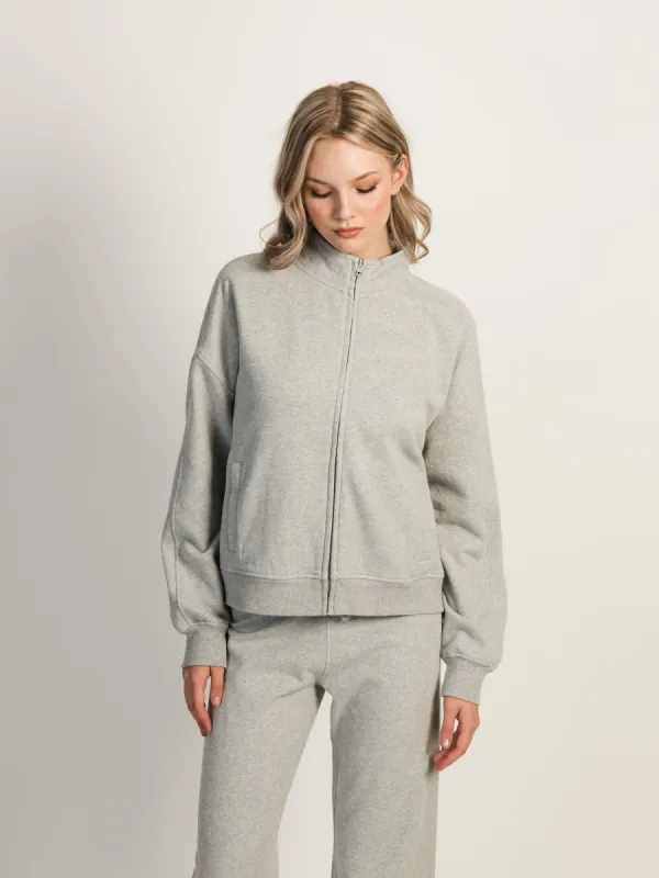 HARLOW HALLIE MELANGE ZIP - HEATHER GREY sold by Boathouse