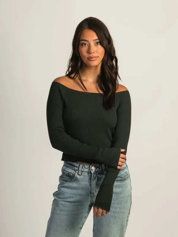 HARLOW LENNON LONG SLEEVE - FOREST sold by Boathouse