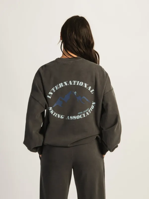 HARLOW MICHELLE PRINT CREWNECK - ASPEN sold by Boathouse