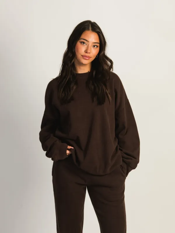 HARLOW MICHELLE CREWNECK - CHOCOLATE sold by Boathouse