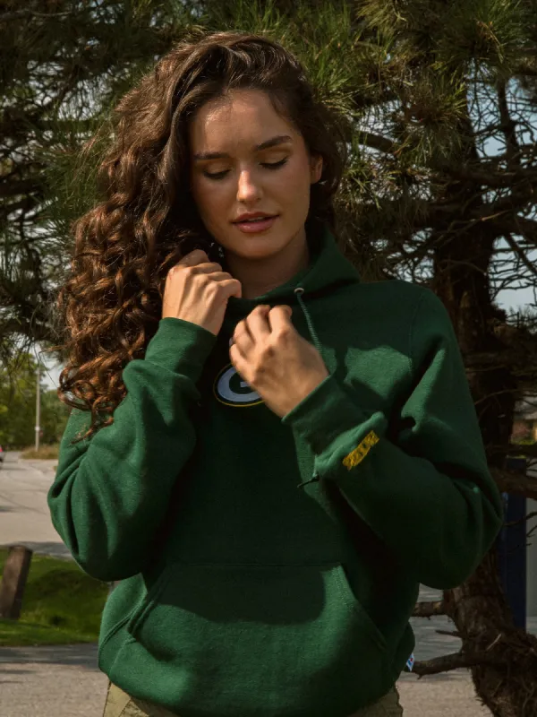 NFL GREEN BAY PACKERS CENTER CHEST HOODIE sold by Boathouse