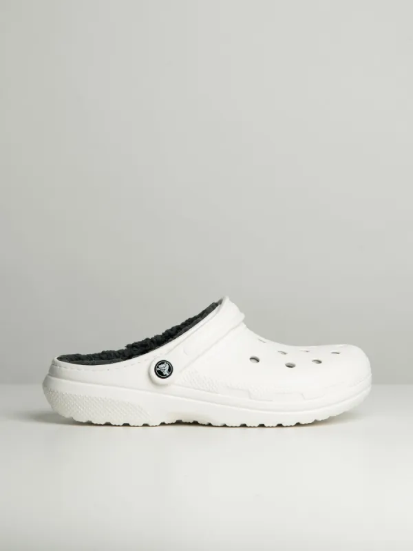 MENS CROCS CLASSIC LINED CLOG - WHITE/GREY sold by Boathouse