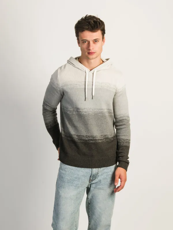 KOLBY STRIPE HOODIE - GREY sold by Boathouse