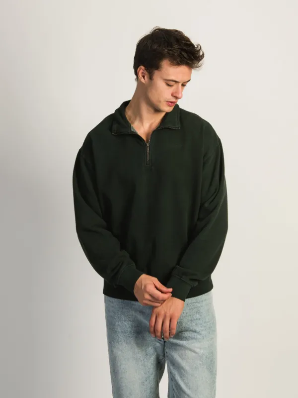 KOLBY PARKER VINTAGE WASH QUARTER ZIP - FOREST sold by Boathouse