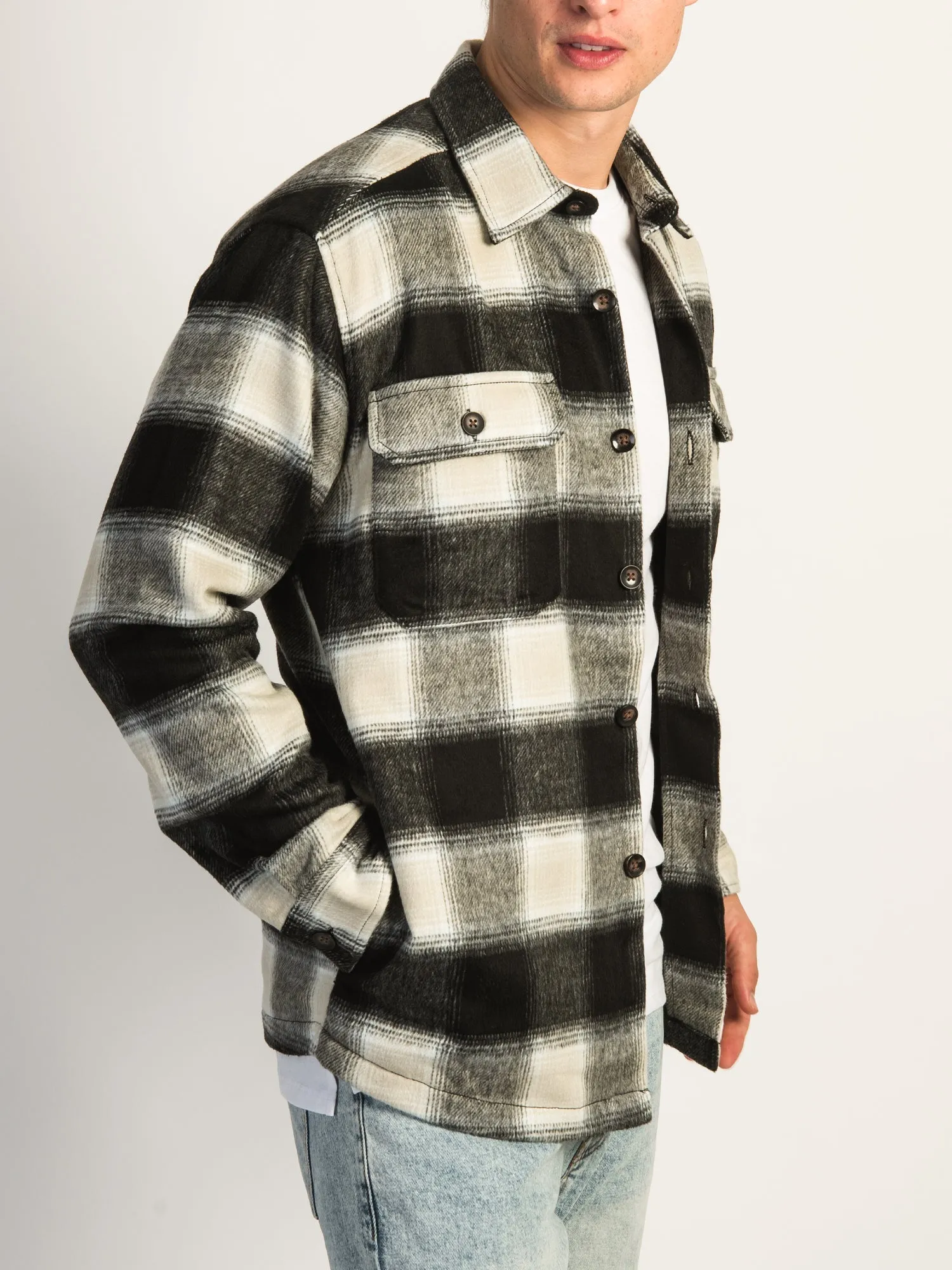 KOLBY TRAPPER OVERSHIRT - BLACK sold by Boathouse product image thumbnail 2