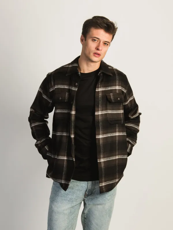 KOLBY TRAPPER OVERSHIRT - BROWN sold by Boathouse