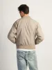 KOLBY CANVAS BOMBER - TAUPE sold by Boathouse