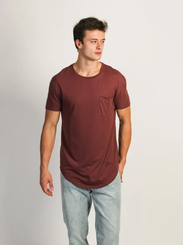 LONGLINE TEE- SMOKEY MAUVE sold by Boathouse