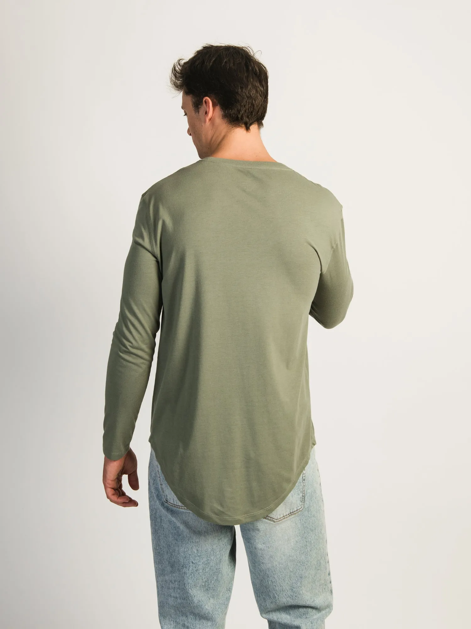 LONG SLEEVE LONGLINE TEE sold by Boathouse product image thumbnail 2
