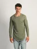 LONG SLEEVE LONGLINE TEE sold by Boathouse