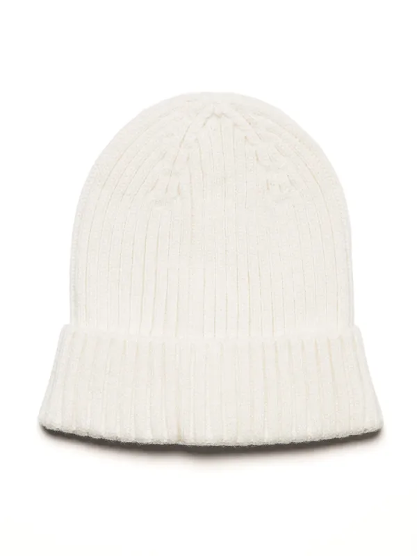 HARLOW MIA FOLDOVER TOQUE - OFF-WHITE made by Harlow