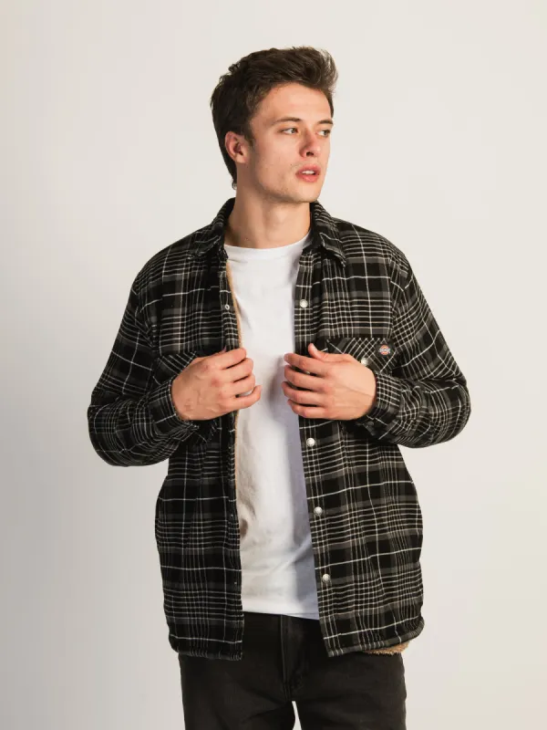 DICKIES SHERPA LINED FLANNEL SHIRT JACKET sold by Boathouse