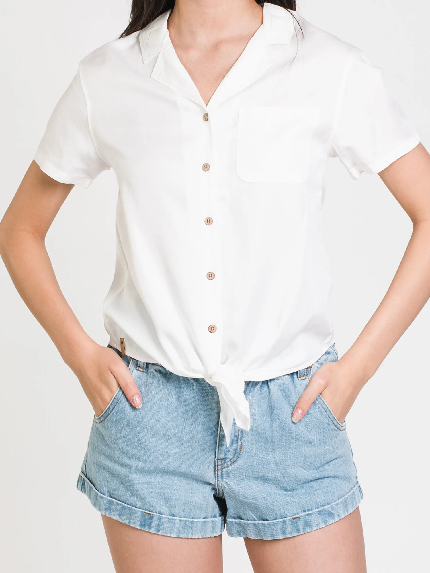 TENTREE MEANDER TIE FRONT SHORT SLEEVE SHIRT - CLEARANCE sold by Boathouse product image thumbnail 4