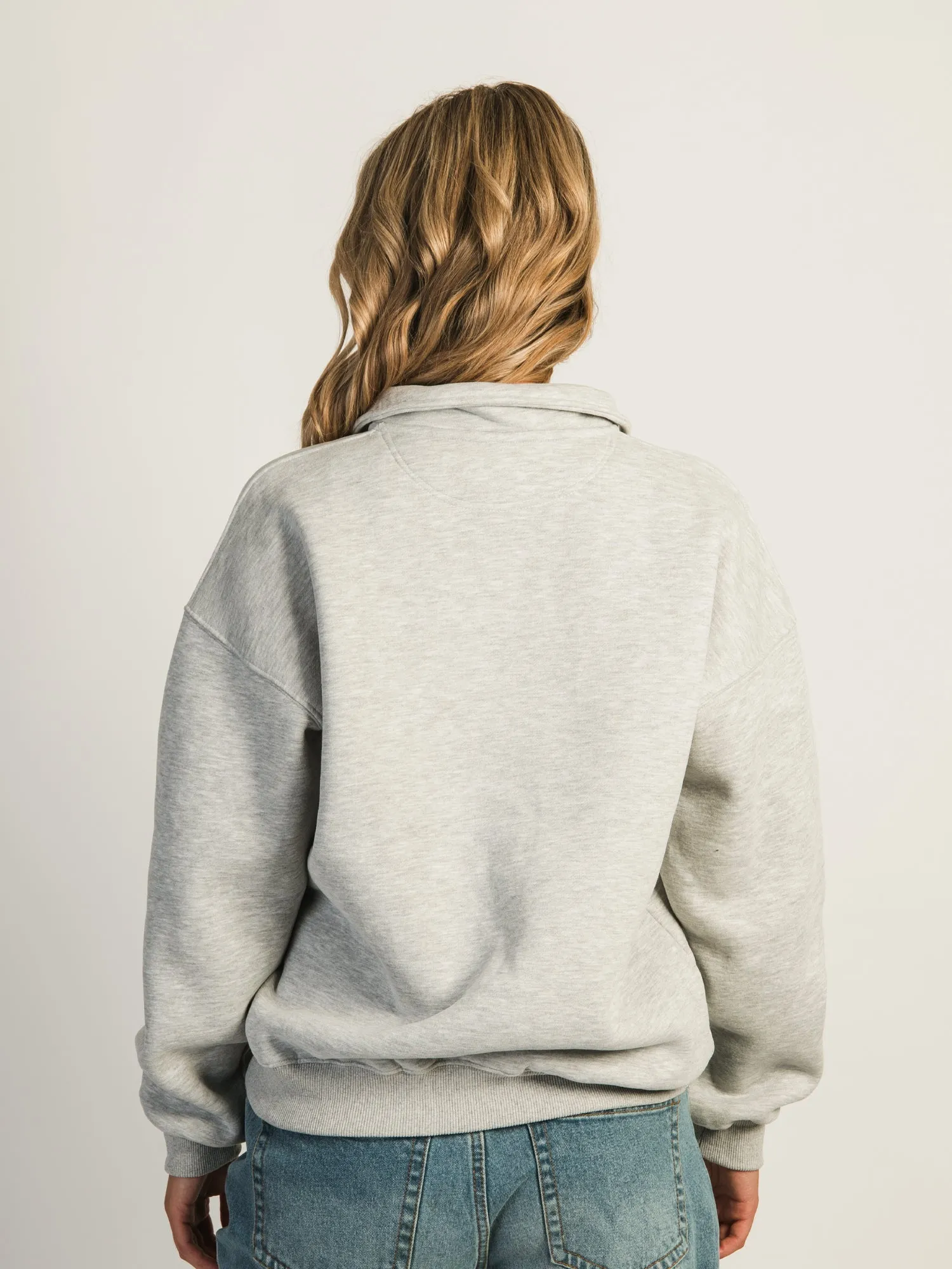 PRINCESS POLLY CURSIVE TEXT QUARTER ZIP SWEATSHIRT sold by Boathouse product image thumbnail 3