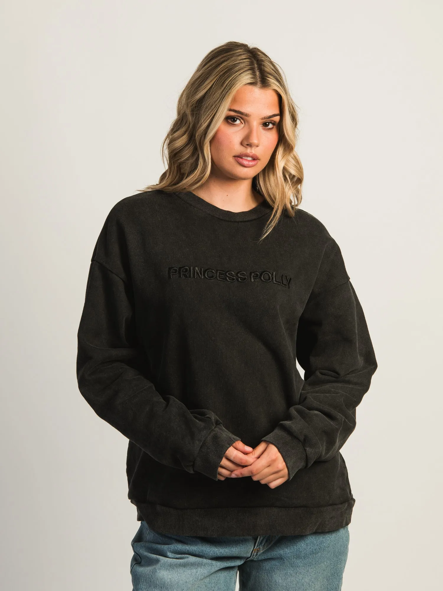 PRINCESS POLLY FEARLESSNESS CREWNECK SWEATSHIRT sold by Boathouse