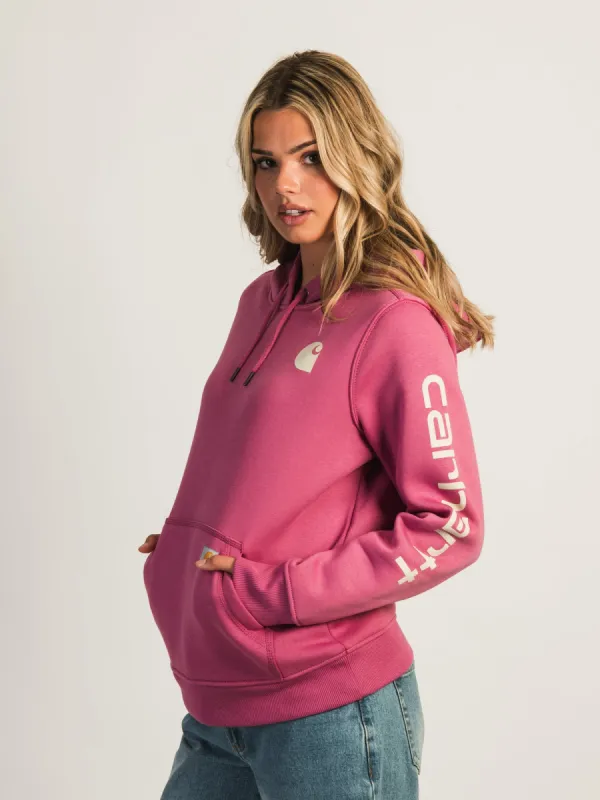 CARHARTT LOGO SLEEVE PULLOVER HOODIE sold by Boathouse