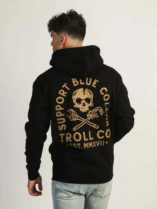 TROLL CO. SBC CROSSED PULLOVER HOODIE sold by Boathouse