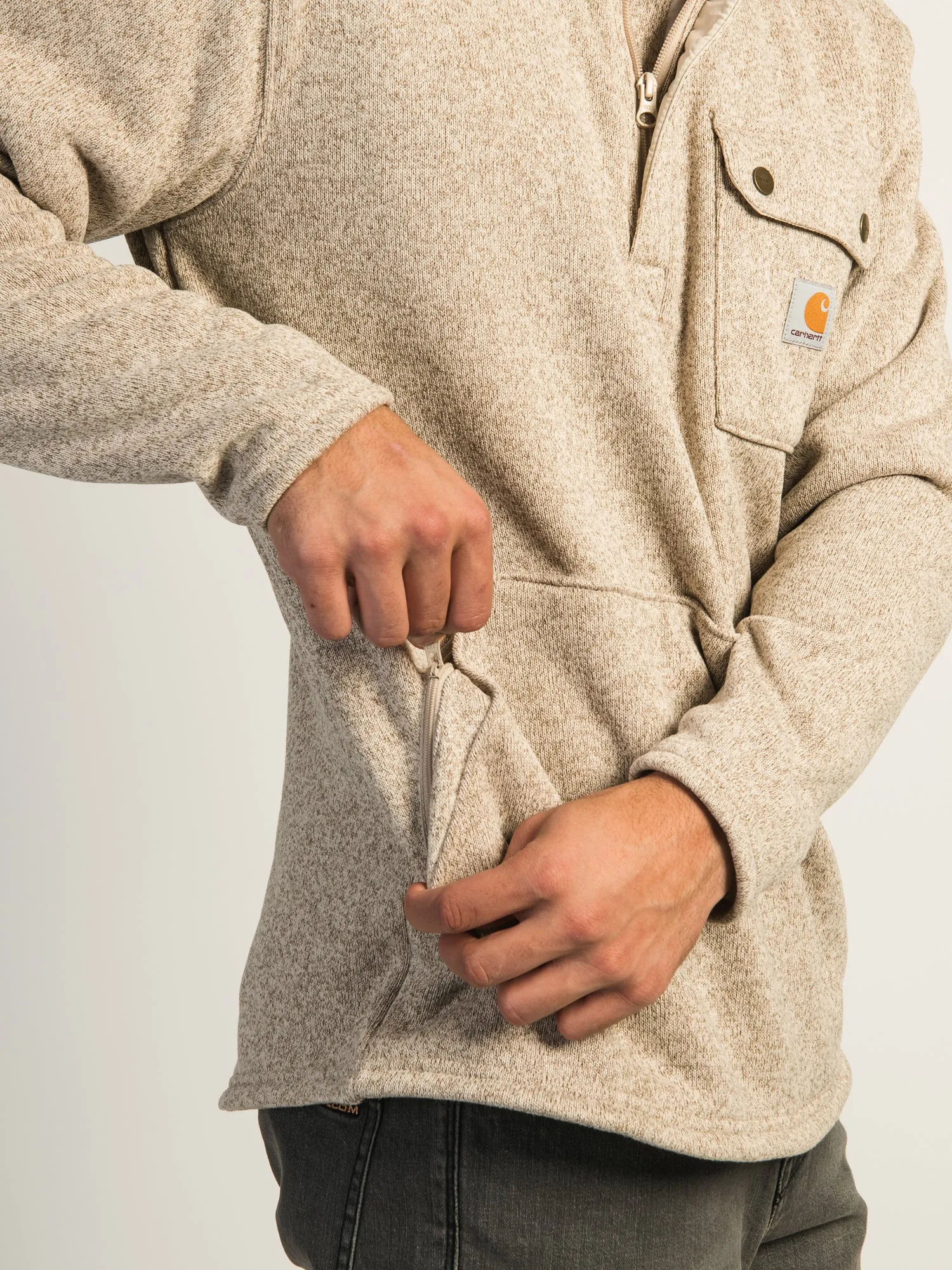 CARHARTT RELAXED FIT MIDWEIGHT QUARTER ZIP FLEECE sold by Boathouse product image thumbnail 3
