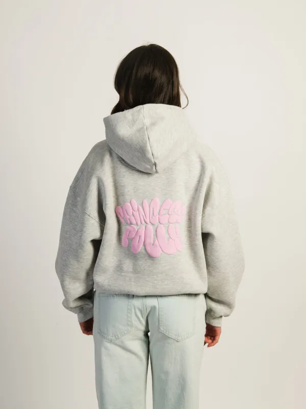 PRINCESS POLLY BUBBLE LOGO CROPPED FIT SWEATER sold by Boathouse