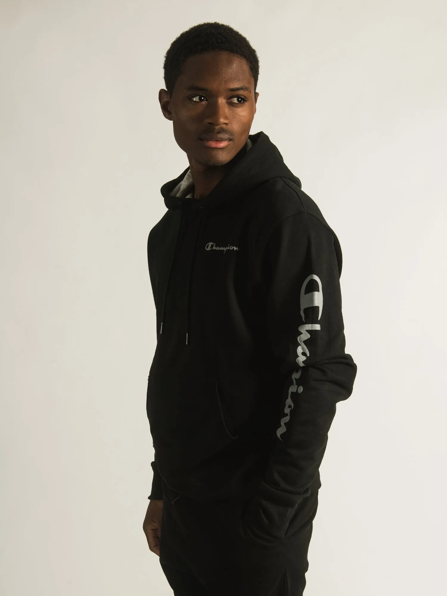 CHAMPION POWERBLEND SLEEVE & LC SCRIPT HOODIE - CLEARANCE sold by Boathouse product image thumbnail 2