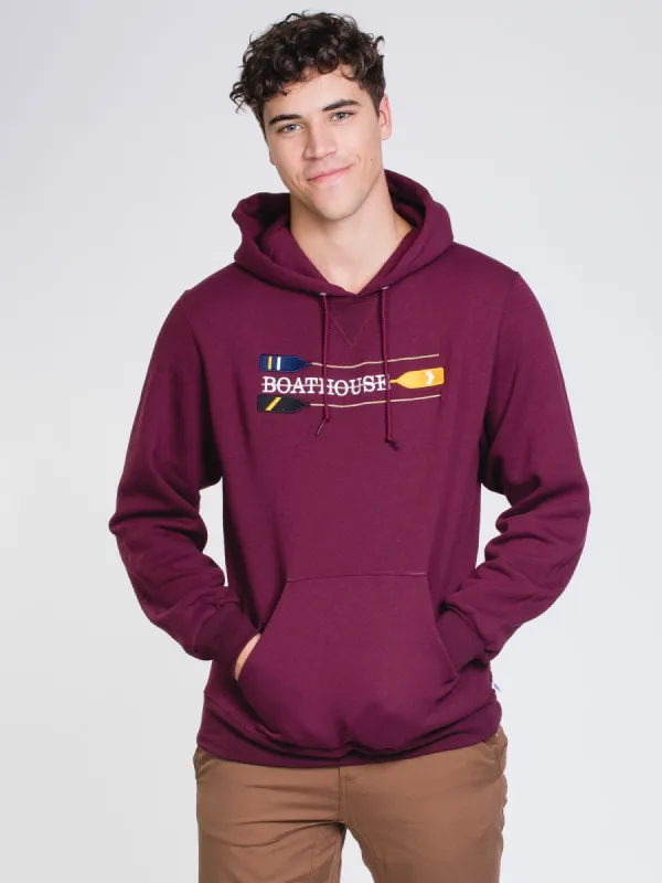 BOATHOUSE RETRO OARS HOOD - MAROON - CLEARANCE sold by Boathouse