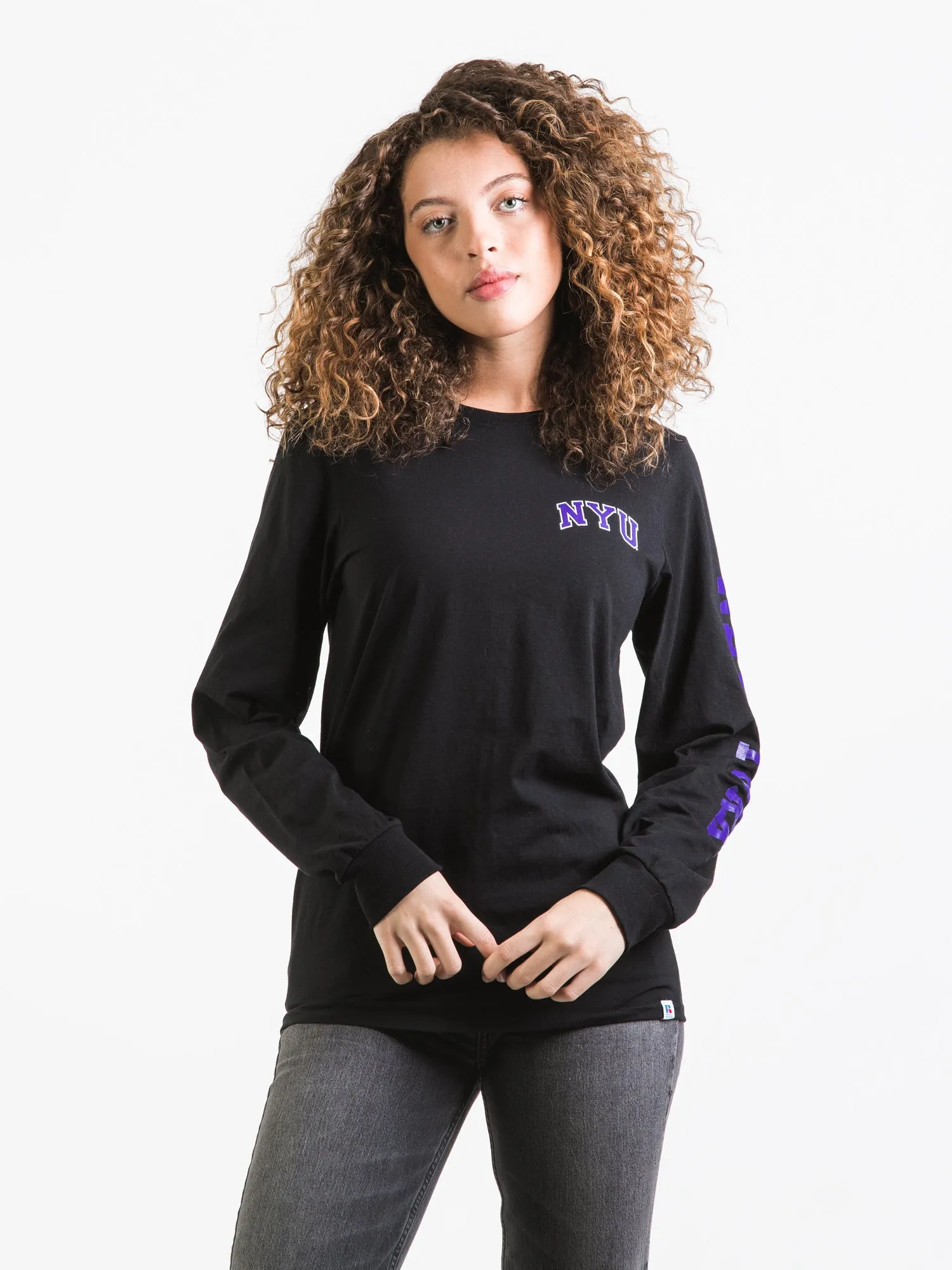 RUSSELL NYU LONG SLEEVE TEE - CLEARANCE sold by Boathouse product image thumbnail 2