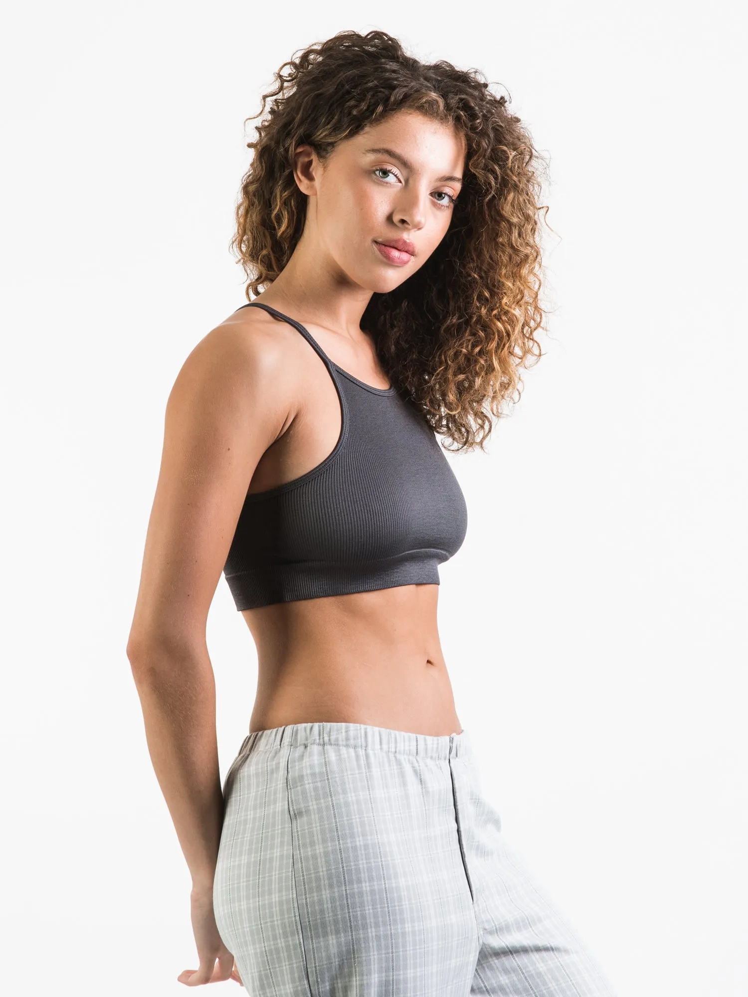 HARLOW HIGH NECK RIB BRALETTE - CLEARANCE sold by Boathouse product image thumbnail 3