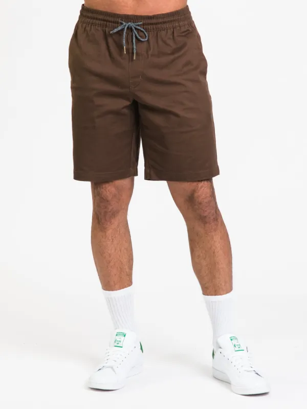 VOLCOM FRICKIN ELASTIC WAIST SHORT 19" - DARK EARTH - CLEARANCE sold by Boathouse