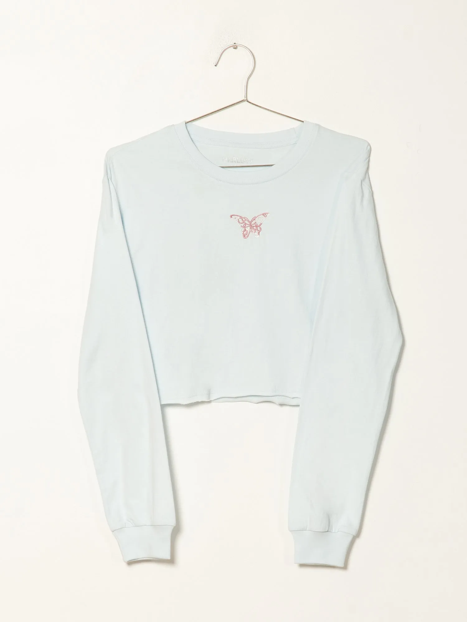 HARLOW AMBER CROPPED EMBROIDERED CREWNECK SWEATER - CLEARANCE sold by Boathouse product image thumbnail 4