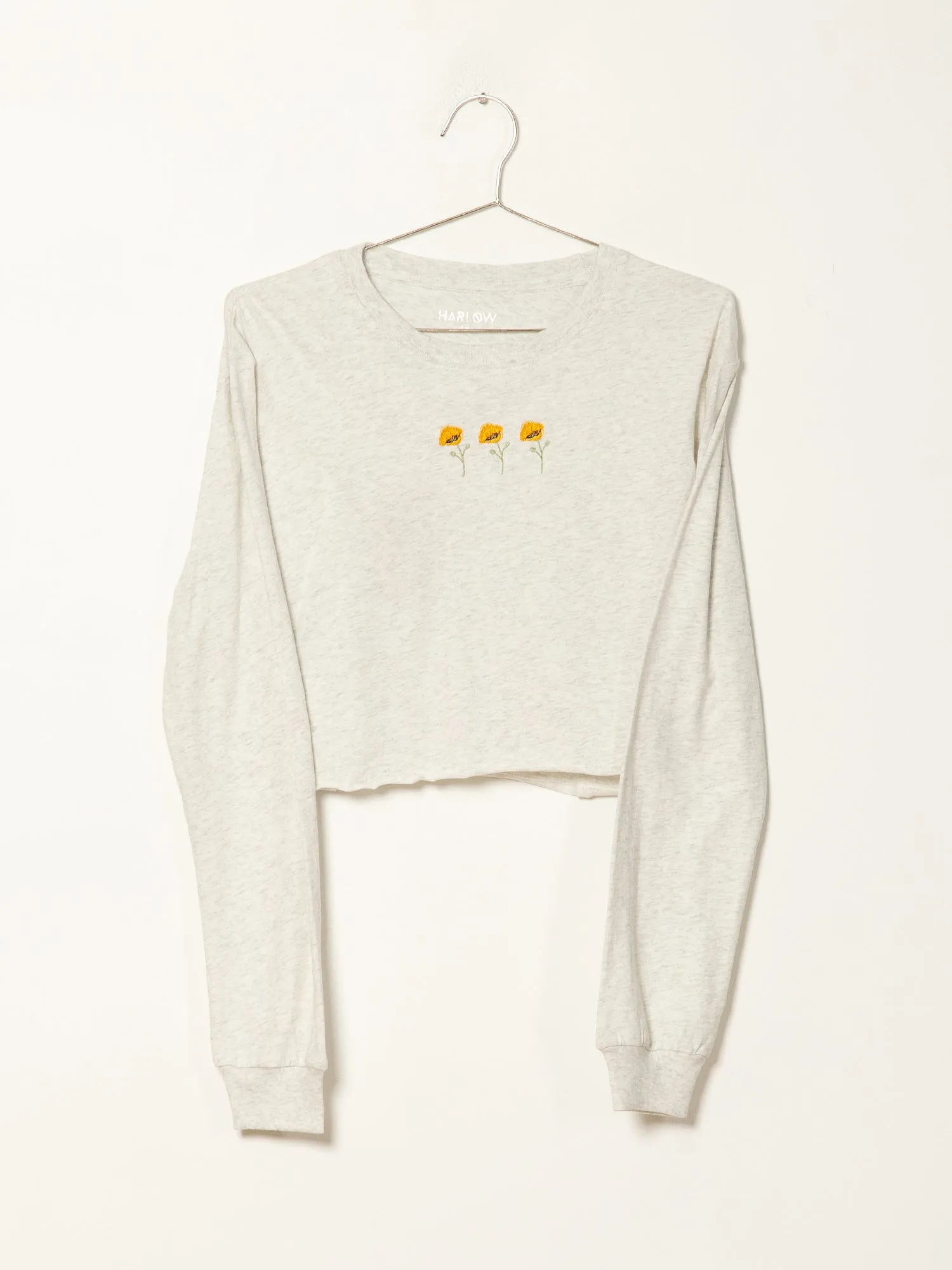 HARLOW AMBER CROPPED EMBROIDERED CREWNECK SWEATER - CLEARANCE sold by Boathouse product image thumbnail 4