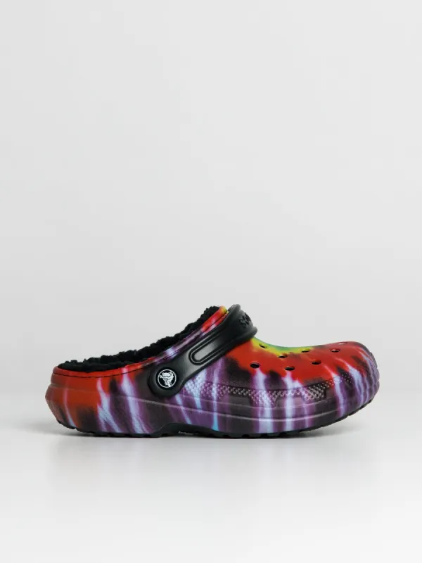 WOMENS CROCS CLASSIC LINED TIE DYE GRAPHIC CLOGS - CLEARANCE sold by Boathouse