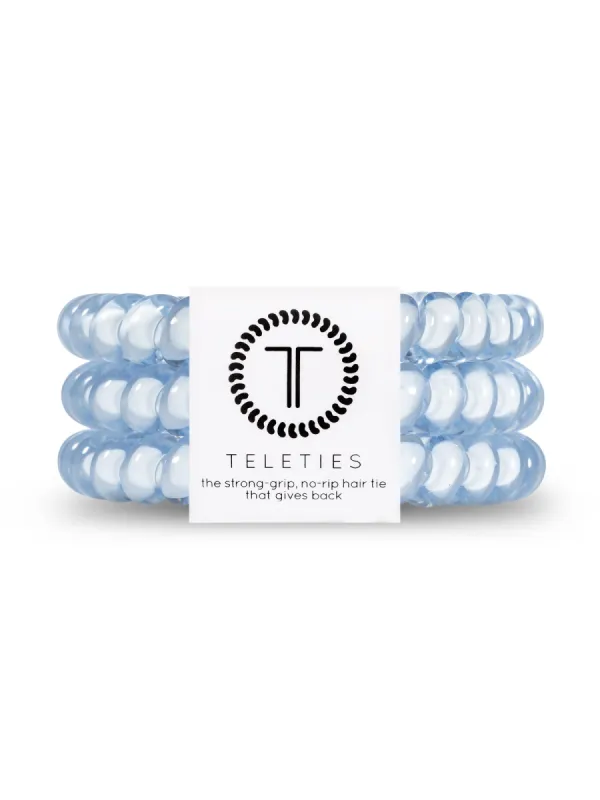 TELETIES HAIR TIE SMALL - WASHED DENIM  - CLEARANCE sold by Boathouse