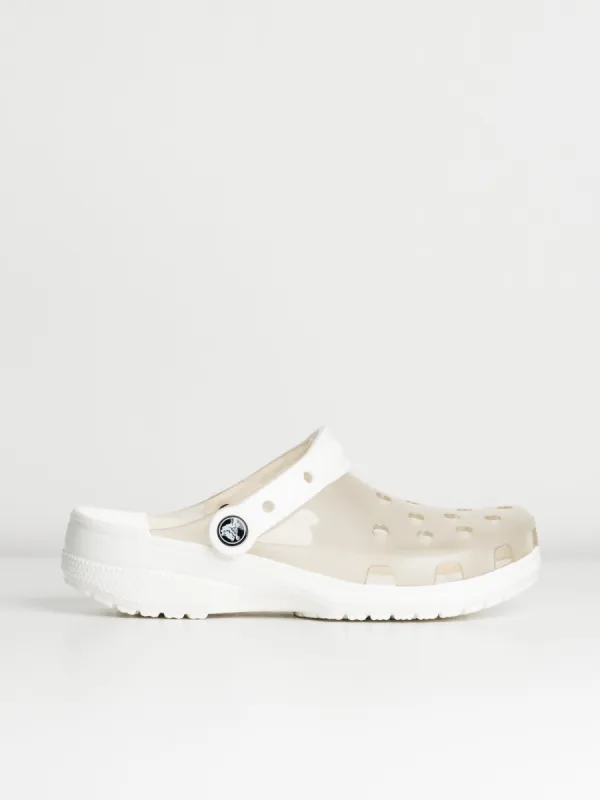 WOMENS CROCS CLASSIC TRANSLUCENT CLOGS - CLEARANCE sold by Boathouse