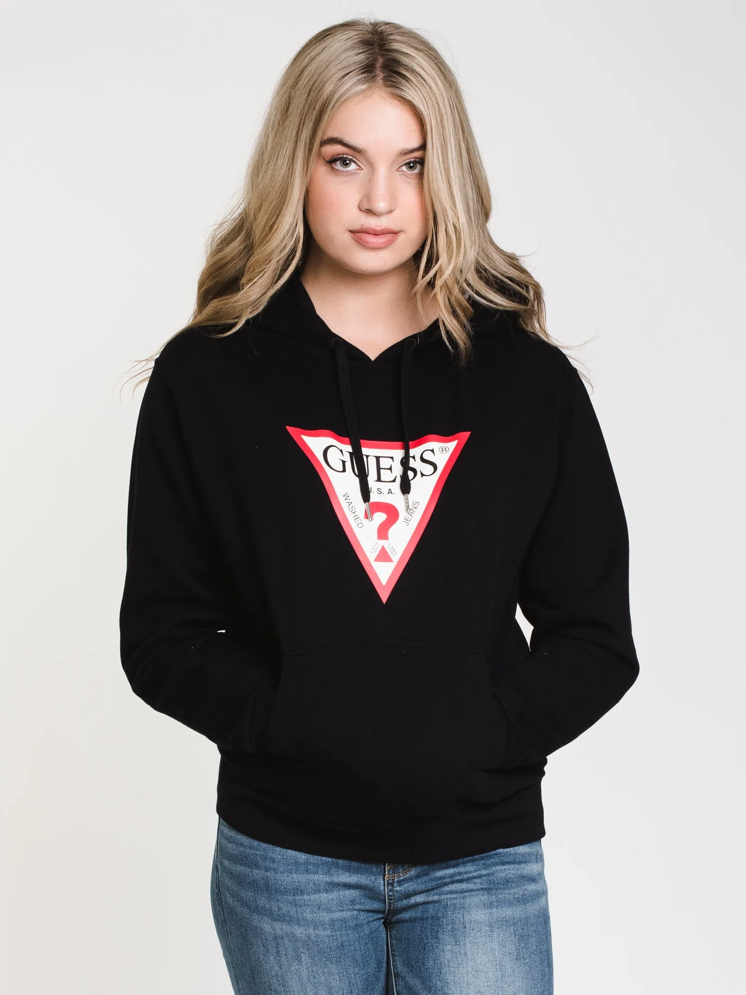 GUESS CLASSIC TRIANGLE LOGO HOODIE - CLEARANCE sold by Boathouse