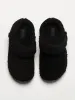 WOMENS CROCS CLASSIC COZZZY SLIPPER - BLACK sold by Boathouse
