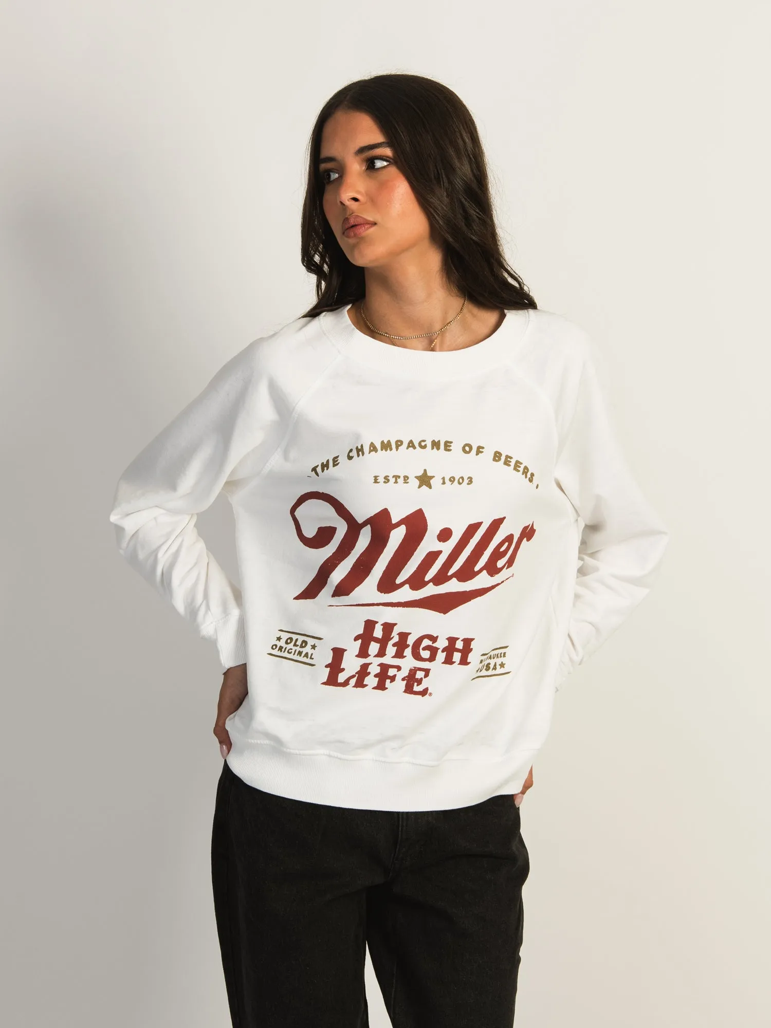 MILLER HIGH LIFE CREW FLEECE sold by Boathouse