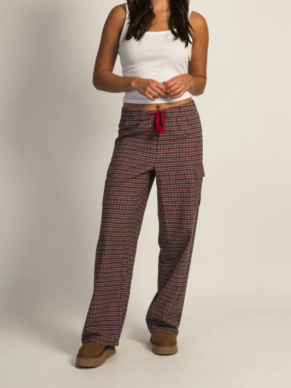 HARLOW KHLOE CARGO PANT - RED sold by Boathouse