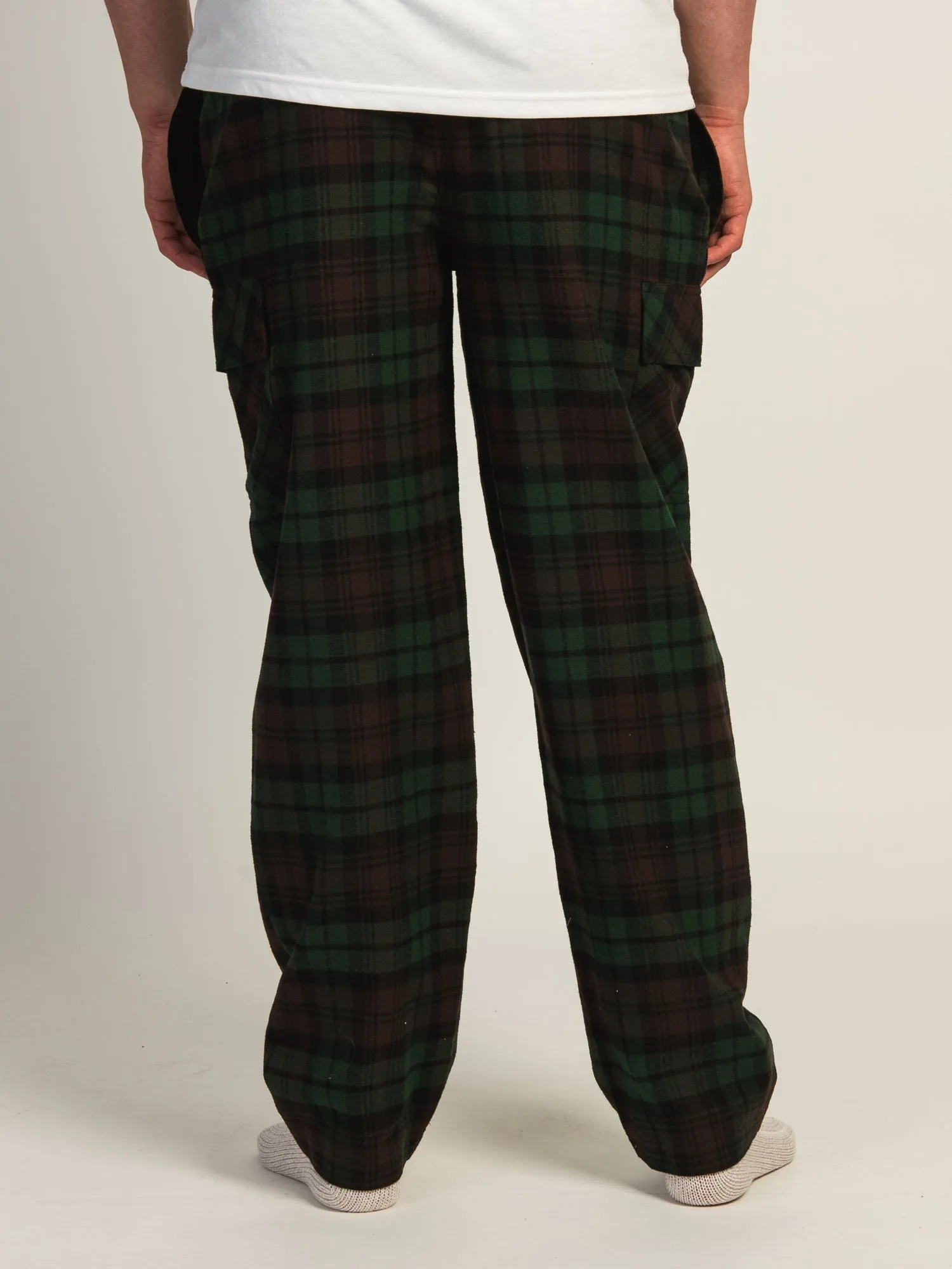 KOLBY THOMAS CARGO PLAID PANT - GREEN sold by Boathouse product image thumbnail 4