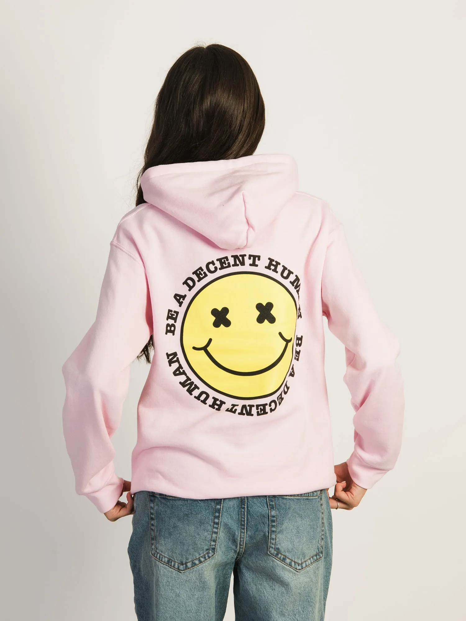 BARSTOOL SPORTS BE A DECENT HUMAN PULLOVER HOODIE sold by Boathouse