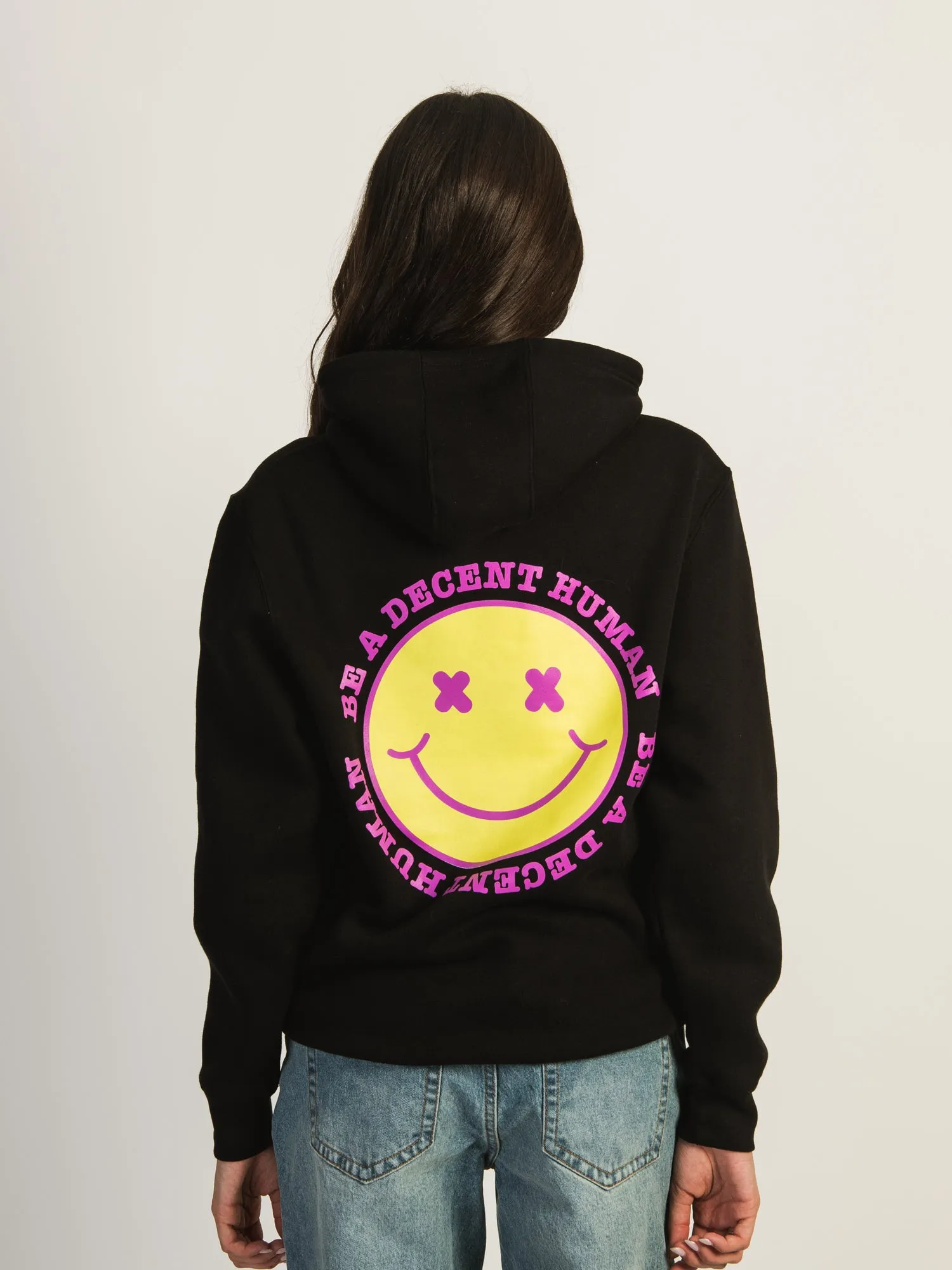 BARSTOOL SPORTS BE A DECENT HUMAN PULLOVER HOODIE sold by Boathouse