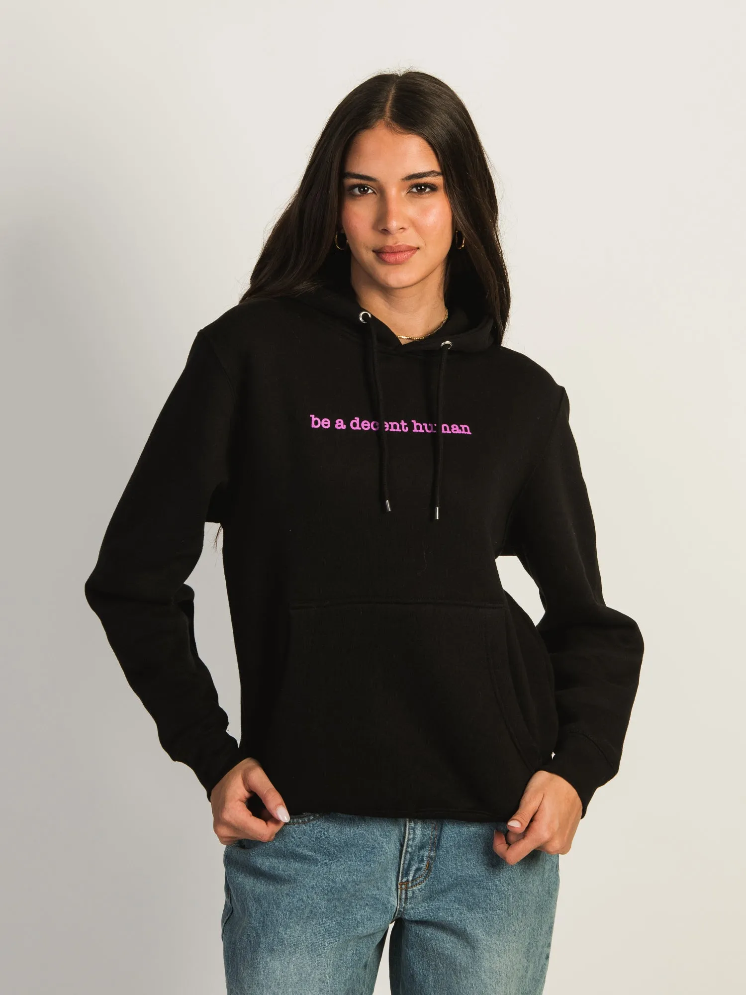 BARSTOOL SPORTS BE A DECENT HUMAN PULLOVER HOODIE sold by Boathouse product image thumbnail 2