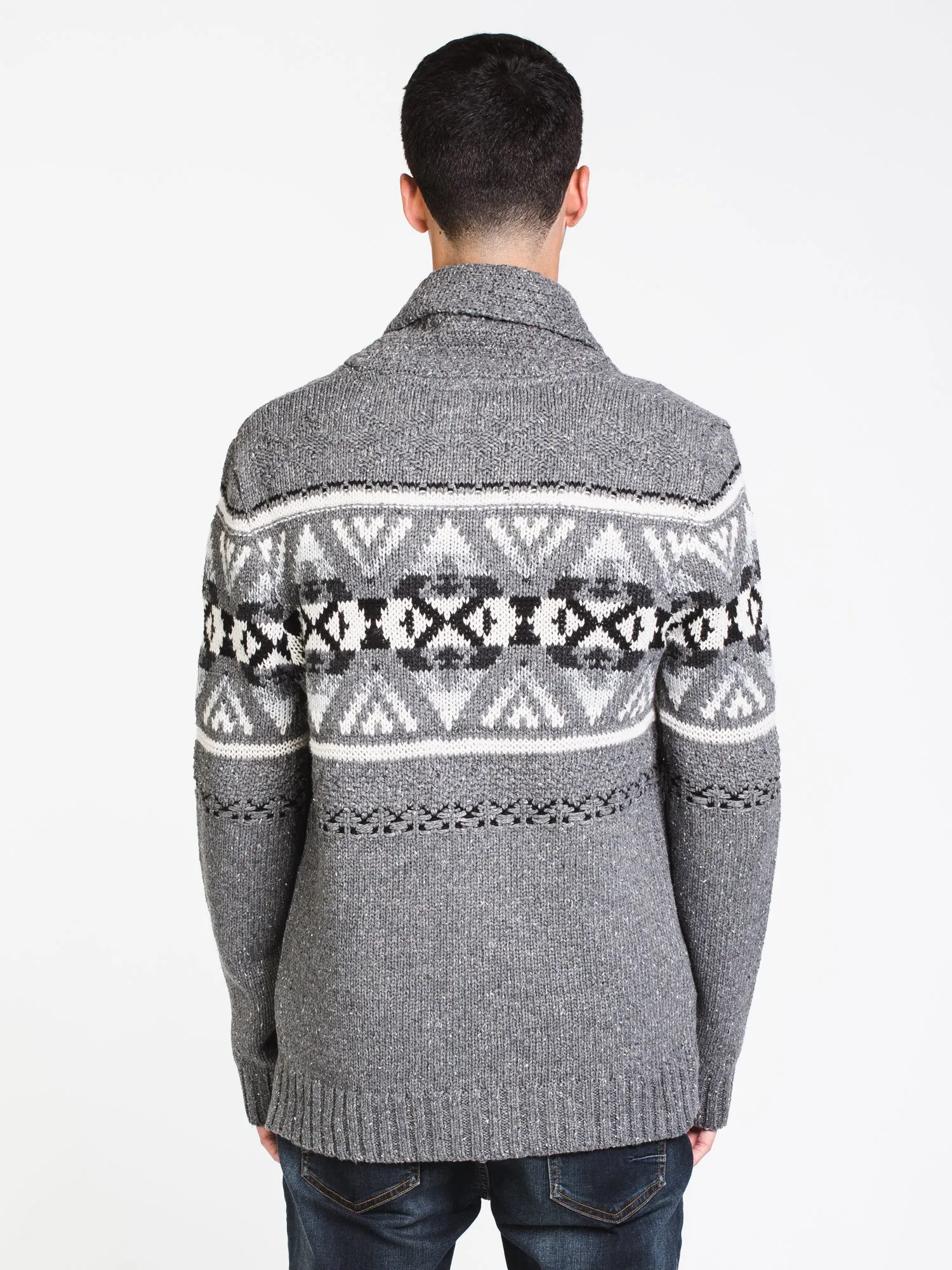 MENS BLAZE JACQUARD CARDIGAN - CLEARANCE sold by Boathouse product image thumbnail 2