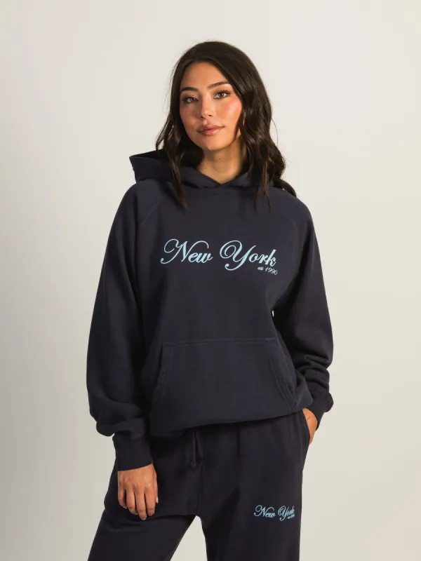 HARLOW CLOUD PRINT HOODIE - NEW YORK sold by Boathouse